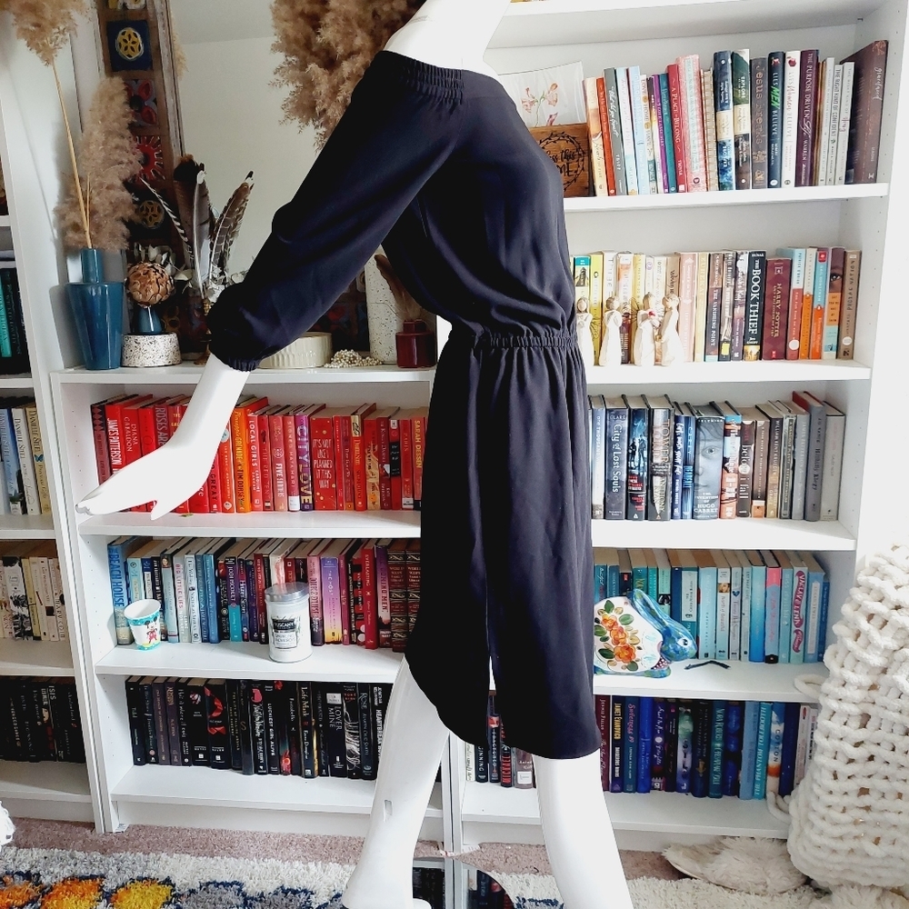 Ann Taylor Factory Off Shoulder Midi Dress - Picture 4 of 8